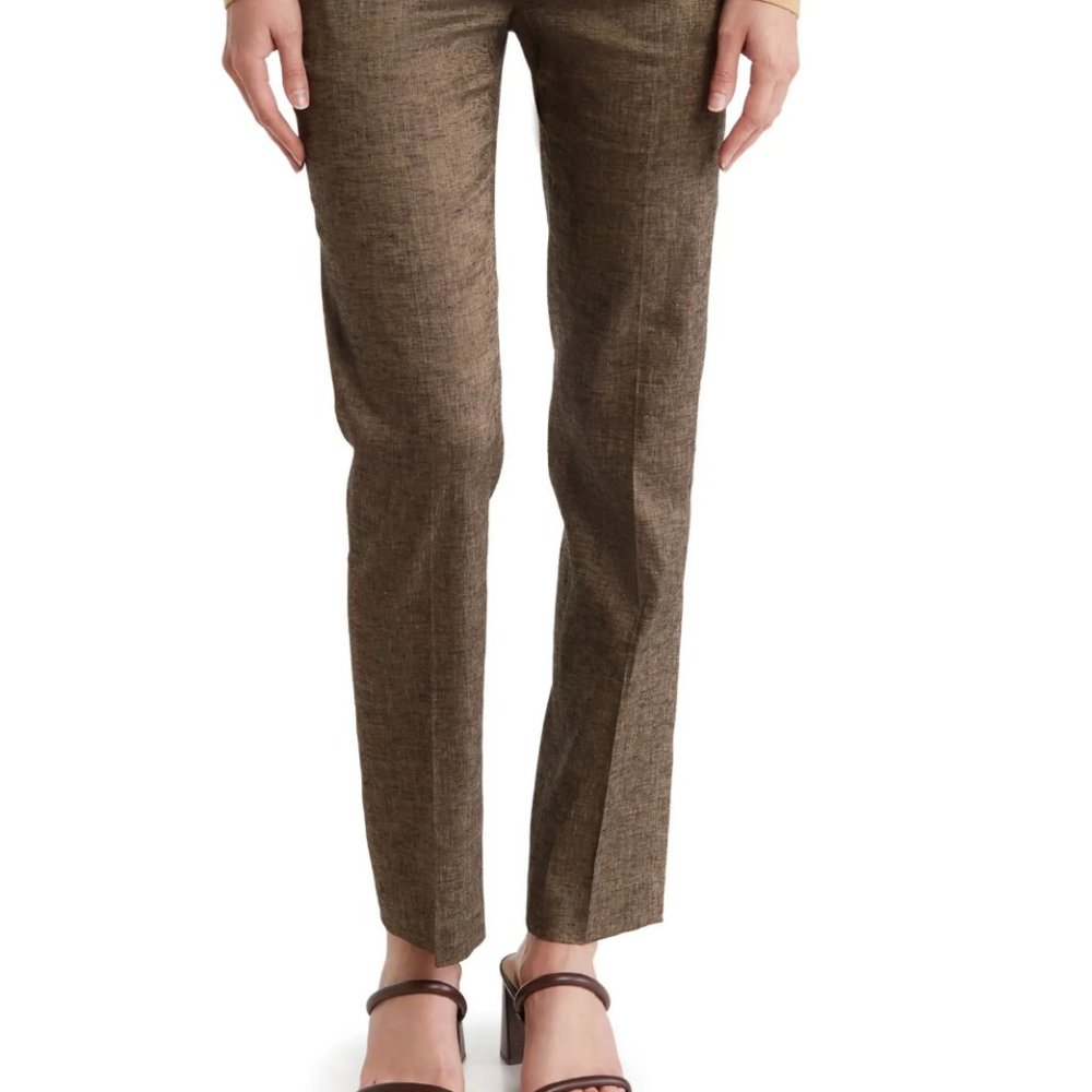 Theory Treeca Linen Blend Pants Size 0 - image 3